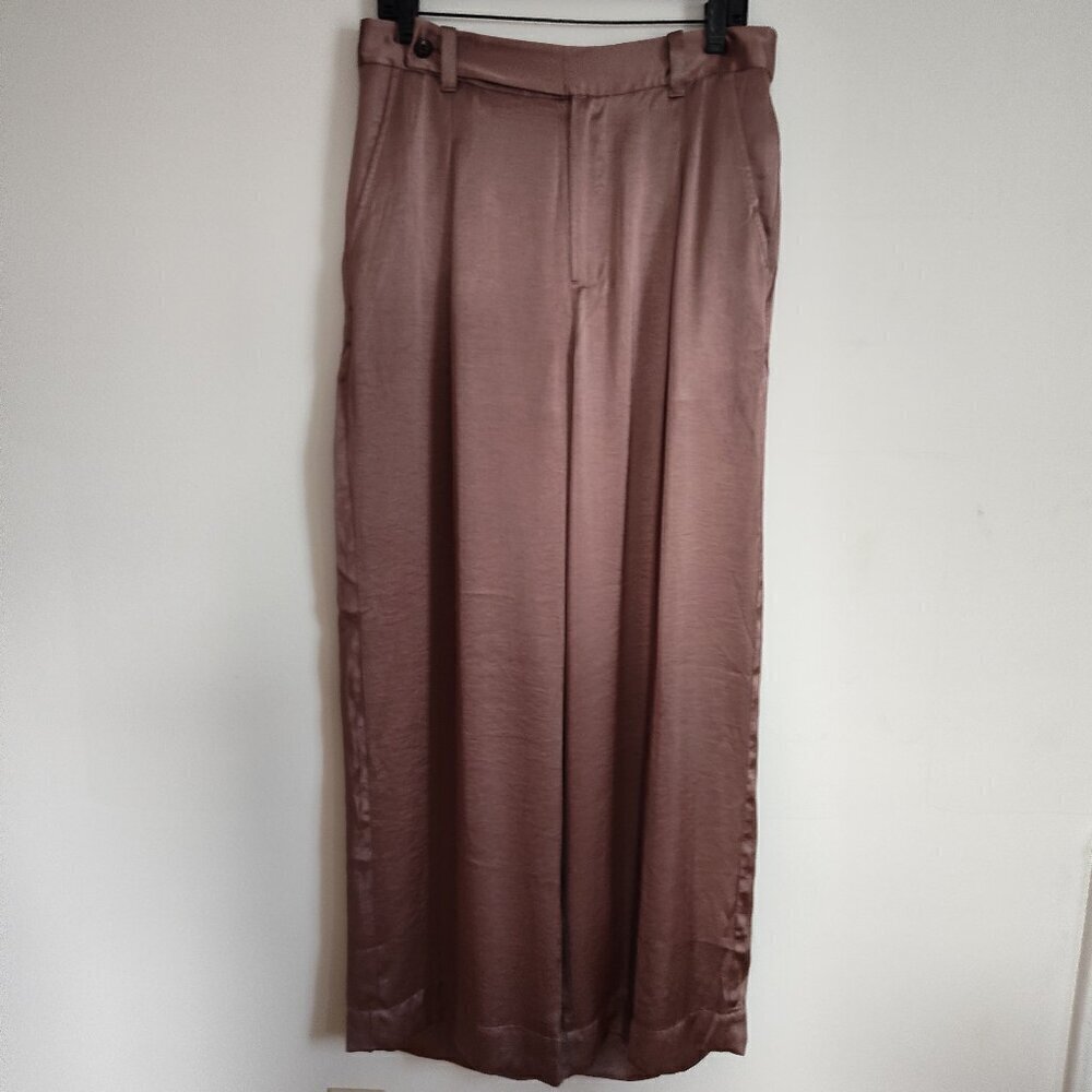 Madewell Harlow Satin Wide-Leg Pant